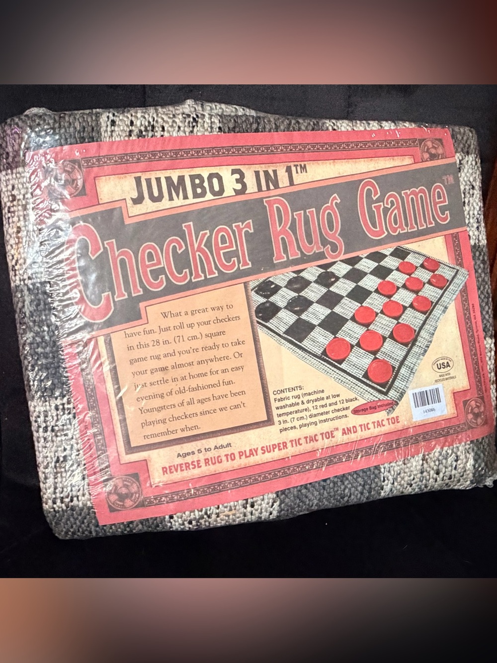 Jumbo 3 in 1 Checkers Game
